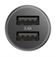 Автозарядное пристрій Baseus Small Screw 2USB 3.4 A Black (CAXLD-C) - зображення 7
