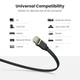 Патч корд Ugreen сетевой кабель 10 Гбит\с Ethernet RJ45 Cat 7 плоский 8М Black (NW107) - изображение 13