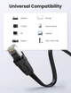 Патч корд UGREEN сетевой кабель 40 Гбит\с 2000 МГц Ethernet RJ45 Cat 8 плоский 2М Black (NW134) - изображение 13