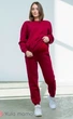 Теплый спортивный костюм для беременных и кормящих с начесом Vieno XL Юла Мама Красный - изображение 6