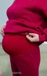 Теплый спортивный костюм для беременных и кормящих с начесом Vieno XL Юла Мама Красный - изображение 7
