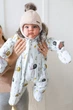 Детский зимний дутый комбинезон для новорожденных Oscar рост 62 см MagBaby Белый - изображение 4