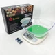 Весы кухонные DOMOTEC MS-125 Plastic, точные кухонные весы, весы для взвешивания продуктов. Цвет: зеленый - зображення 1