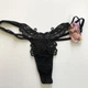 Трусики стринги с кружевной бабочкой Honey Fashion Accessories One Size (XS/S/M) черный (2-234) - изображение 4
