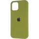 Чохол силіконовий Full Silicone Case for iPhone 12 / 12 Pro Army Green (з закритим низом) - зображення 3