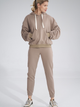 Bluza damska z kapturem kangurka Figl M801 M Beżowa (5902194407175) - obraz 2
