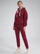 Bluza damska z kapturem kangurka Figl M801 S Ciemnoczerwona (5902194407205) - obraz 3