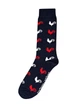 Шкарпетки чоловічі Garcon Francais Chaussettes16 теплі натуральні оригінальні брендові на подарунок 39-42 Tricolore coqs (3701195815123) - зображення 1