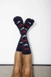 Шкарпетки чоловічі Garcon Francais Chaussettes16 теплі натуральні оригінальні брендові на подарунок 39-42 Tricolore coqs (3701195815123) - зображення 3