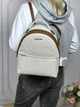 Рюкзак жіночий Michael Kors Sheila Medium Logo Backpack білий (35F3G6HB6B) - зображення 5