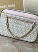 Сумка жіноча Michael Kors Jet Set Large Logo Crossbody Bag біла (35S1GTTC9B) - зображення 2