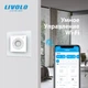 Розумний датчик температури та вологості ZigBee термометр гігрометр Livolo сіре скло (VL-FCEZ-2IP-15) - зображення 3
