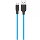 Кабель Hoco USB - Micro-USB 1м 2.4A силикон X21 Plus Blue (X21_M_Blue) - изображение 3