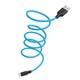 Кабель Hoco USB - Micro-USB 1м 2.4A силикон X21 Plus Blue (X21_M_Blue) - изображение 4