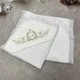 Махровая именная крыжма Louis 100х100 см белая - изображение 1