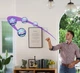 Летающий шар бумеранг спиннер светящийся игрушка мяч с LED подсветкой 95 мм FlyNova pro Gyrosphere UKC синий - изображение 7