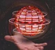 Літаюча куля бумеранг спіннер іграшка м'яч, що світиться, з LED підсвічуванням 95 мм FlyNova pro Gyrosphere UKC червоний - зображення 2