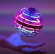 Літаюча куля бумеранг спіннер іграшка м'яч, що світиться, з LED підсвічуванням 95 мм FlyNova pro Gyrosphere UKC червоний - зображення 5
