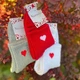 Зимние женские теплые носки на флисе NiceSocks Love Сердечка, Три пары/36-40р. - изображение 4