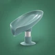 Мильниця на присосці зі зливом води Soap Box Holder Green - изображение 2