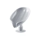 Мильниця на присосці зі зливом води Soap Box Holder Gray - изображение 3