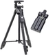 Штатив-тринога TriPod 3388/5776 универсальная 0.50-1.35м напольная 3-секционная Bluetooth пульт Чехол Черный - изображение 3