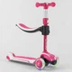 Самокат трехколесный Best Scooter JS-41008/63204, с сидением, алюминиевый руль, 3 колеса PU со светом, d=12 см - изображение 1