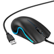 Миша дротова Hoco GM19 1000DPI USB 1.4M для ПК/ноутбука ігрова з підсвіткою Чорний - изображение 3