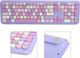 Комплект бездротовий VHG Mofii 666 Purple, клавіатура + миша - изображение 5