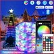 Розумна світлодіодна LED гірлянда Smart Роса стрічка 10 метрів музична RGB 5050 з Bluetooth додатком водостійка від USB з мікрофоном - зображення 1