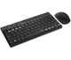 Комплект (клавіатура + мишка) Rapoo 8000M Wireless Black - изображение 3