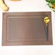 Коричневая салфетка под тарелку 45*30 см ПВХ (11-Д) - изображение 2