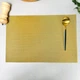Однотонный Золотистый сервировочный коврик из ПВХ 30х45 см (14-Г) - изображение 2