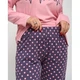 Пижама женская с штанами 4XL в горох 14604 - изображение 6