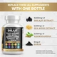 Премиальная добавка для поддержки надпочечников и иммунитета Clean Nutraceuticals Shilajit Pure Himalayan 10,000mg Supplement w Sea Moss 6000mg Ashwagandha 6000 Tongkat Ali Boron Magnesium 90 капсул - зображення 4