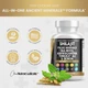 Премиальная добавка для поддержки надпочечников и иммунитета Clean Nutraceuticals Shilajit Pure Himalayan 10,000mg Supplement w Sea Moss 6000mg Ashwagandha 6000 Tongkat Ali Boron Magnesium 90 капсул - зображення 5