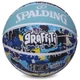 Мяч баскетбольный резиновый Spalding Graffiti 84373Y размер 7 Blue-Multicolor - изображение 2