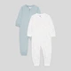 Пижама (2шт) H&M 62см белый, зеленый 1509711235 - изображение 1