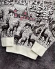 Чоловічий новорічний светр з оленями "Snowy Forest" Білий, під шию, розмір L - зображення 2