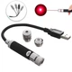Лазерна указка потужна Laser Pointer з 3 насадками, заряд від USB, колір свічення Червоний - зображення 2