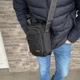 Чорна сумка чоловіча барсетка багато відділень Coft Kaisa 2.0 - зображення 3