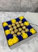 Солодкий подарунковий бокс для дівчини з цукерками набір у формі квадрата для дружини, мами, дитини Nbox-58 - зображення 5
