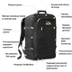 Рюкзак для ручної поклажі Cabin Max Metz Black (55х40х20 см) (705105659411) - зображення 2