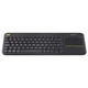 Клавіатура Logitech k400 Plus Touch Wireless ua Black (920-007145) - зображення 2