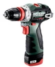 Шурповерт-дрель Metabo powermaxx bs bl q, аккумуляторный, Li-Power, 2*12 в, 2 Ач, 0-400/0-1500 об/мин, патрон 1-10мм, 20/38 Нм, кейс, 0.7кг 601749500 - изображение 1