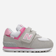 Buty sportowe dziecięce dla dziewczynki na rzepy New Balance 574 IV574SA2 23 Szare (195173144672) - obraz 1