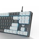 Клавіатура Aula Mechanical F3287 White/Grey Keycap KRGD Blue (6948391240688) - зображення 3