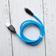 Кабель Hoco X21 Plus Silicone Cable Lightning силіконовий (1м 2.4A) Синій - зображення 1