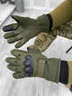 Тактичні зимові рукавички Tactical Gloves Olive L - зображення 1