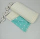 Плед-конверт на выписку 80х100 с утеплителем + грызунец a.l.babybox Мятный - изображение 3